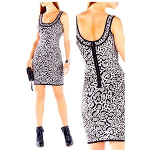BCBG MAXAZRIA Animal Print Dress